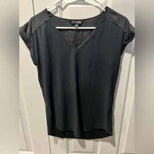 Express Black Short Sleeve Top